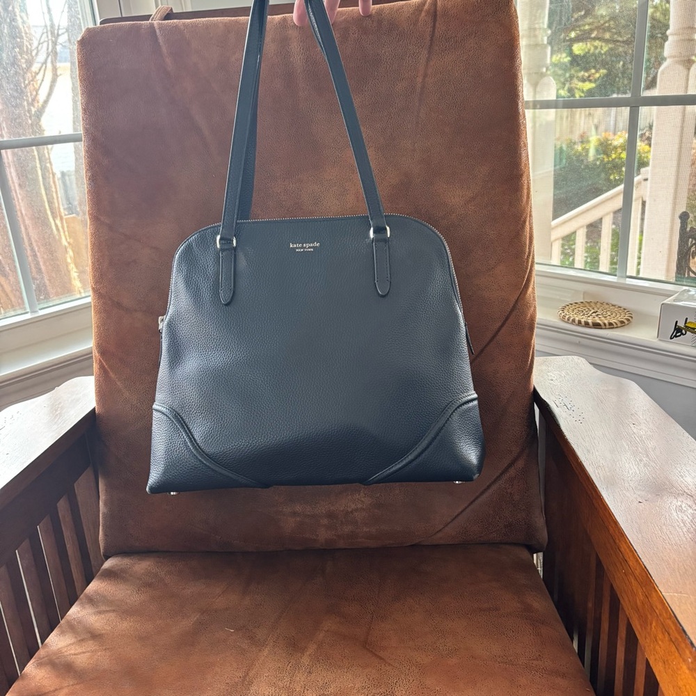 Kate Spade Black Pebbled Leather Shoulder Bag